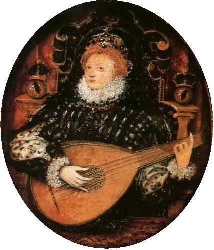 Nicholas Hilliard Portrait miniature of Elizabeth I of England oil painting picture